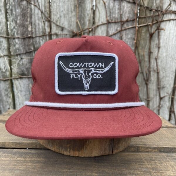 Logo Rope Hat - Maroon/White